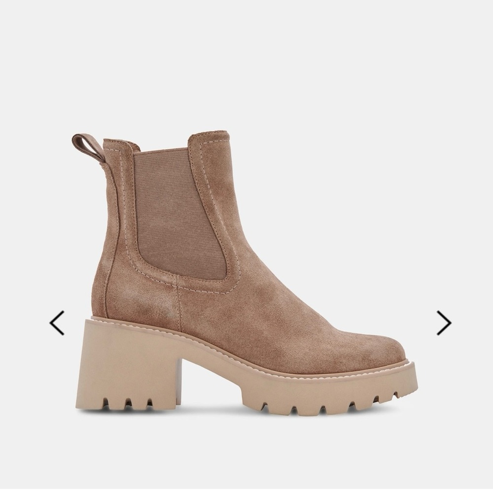 Dolce Vita Hawk Suede Boots in Mushroom, Size 11